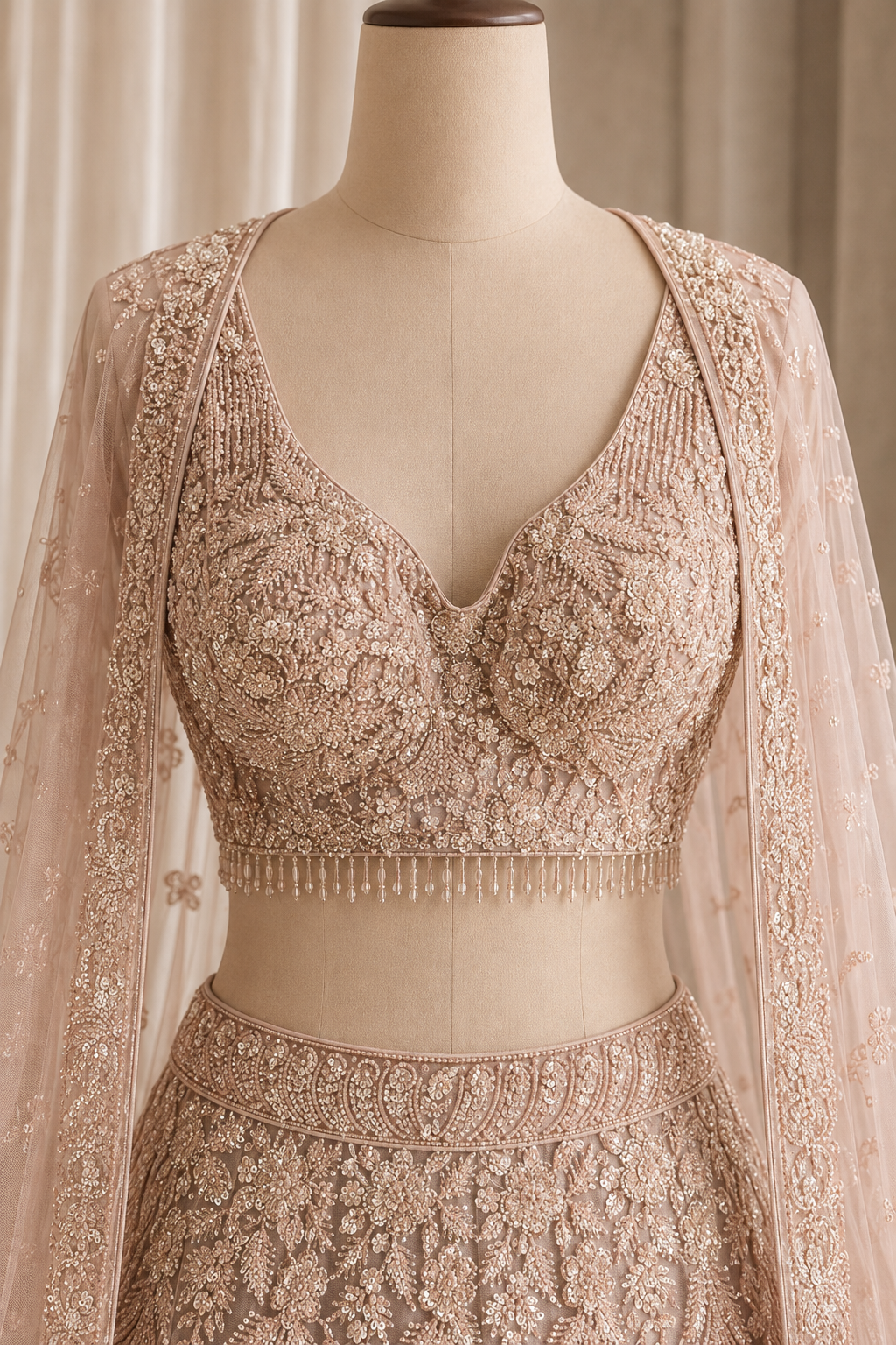 Ravishing Diamond Work and Soft Net Fabric Mauve Color Lehenga Choli