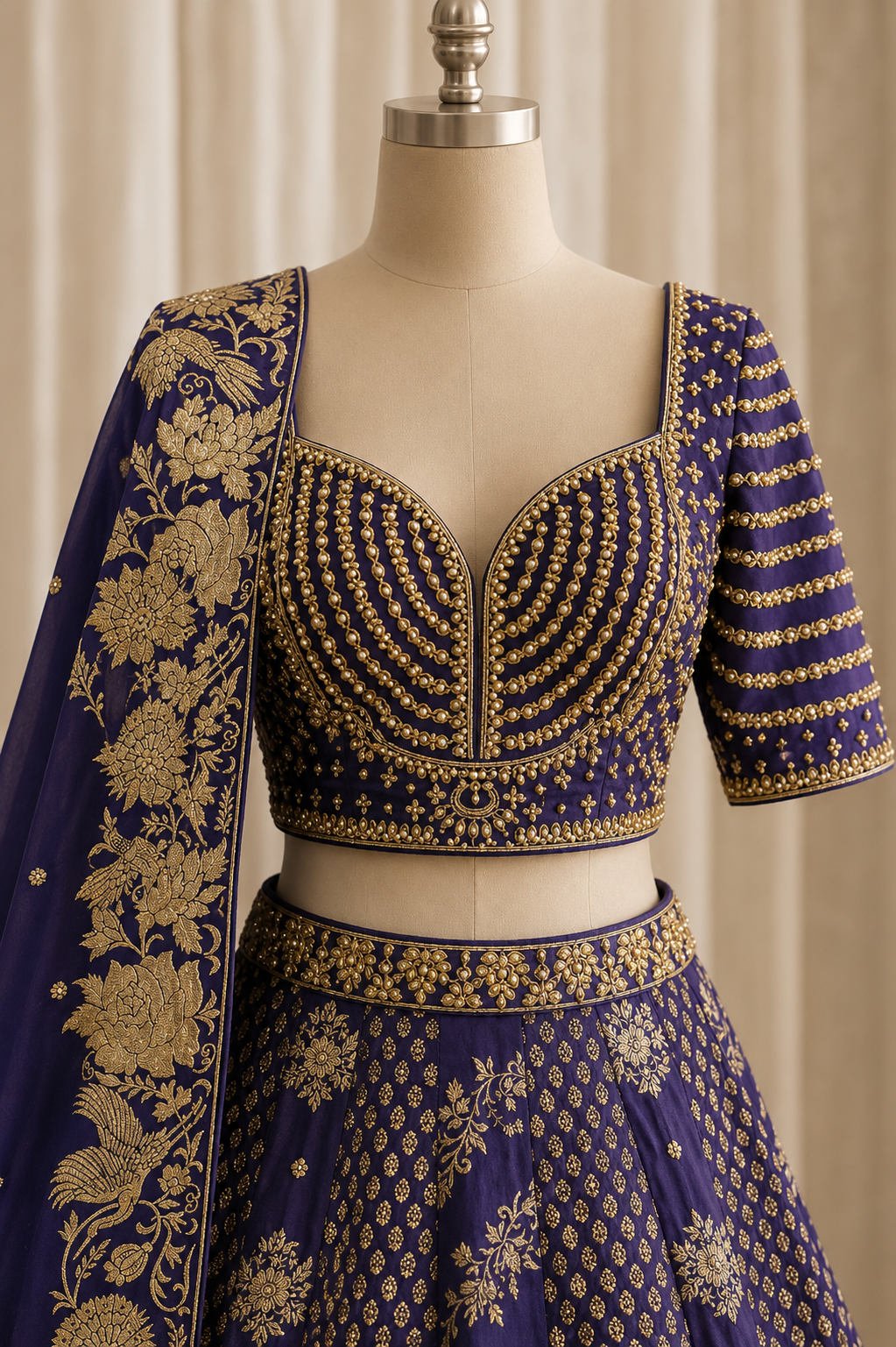 Fabulous Banarasi Brocade Fabric and Purple Color Weaving Work Lehenga Choli