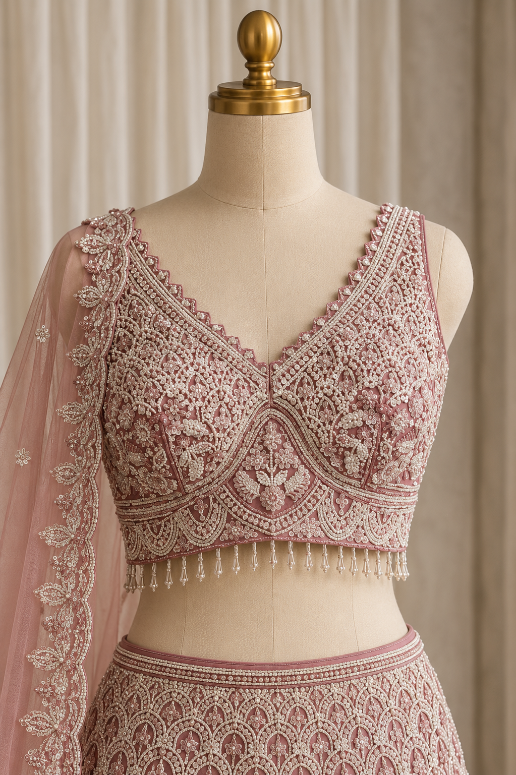 Marvelous Sequins Work and Soft Net Fabric Pink Color Lehenga Choli