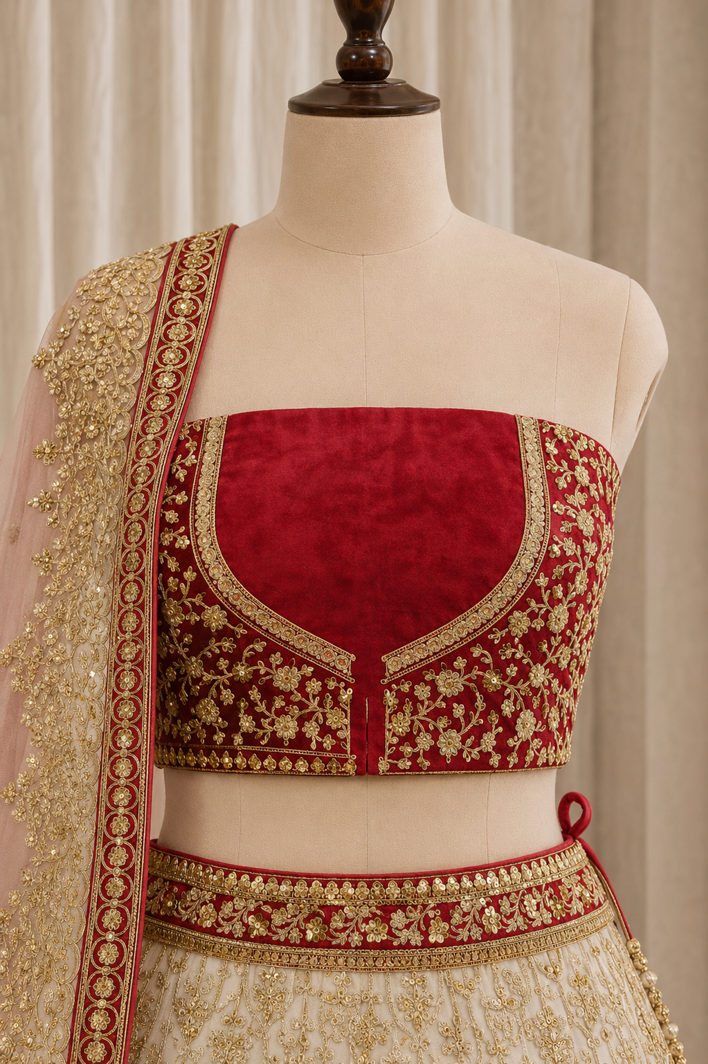 Heavenly Velvet Fabric and Pink Color Kasab Work Lehenga Choli
