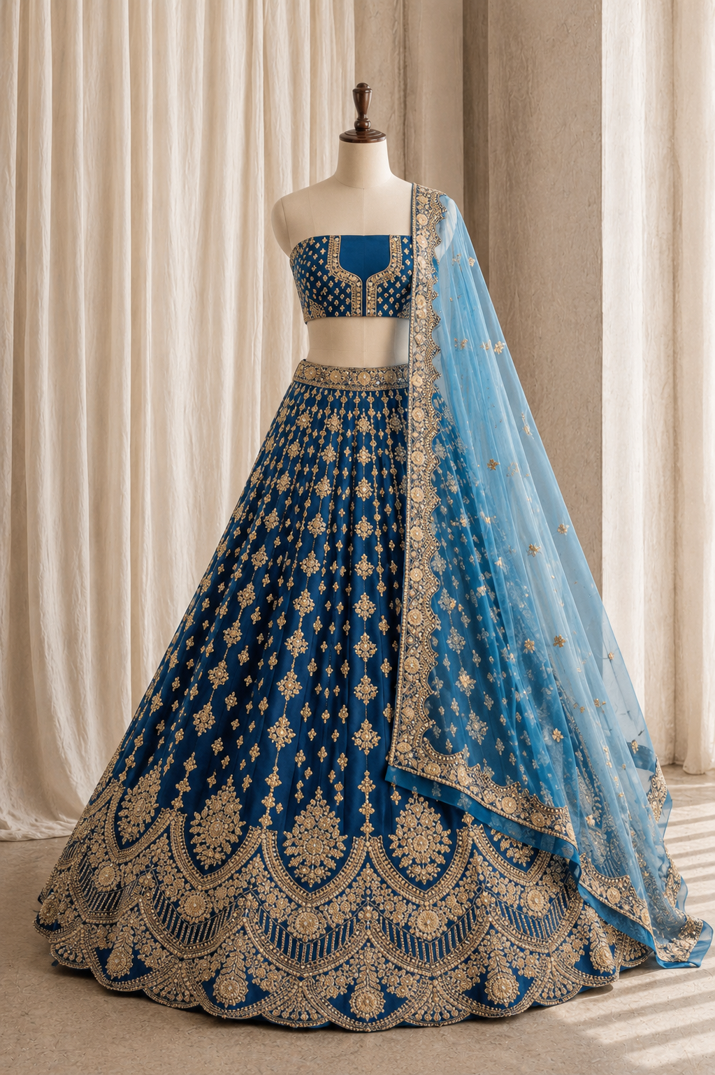Captivating Morpich Color And Art Silk Fabric Diamond Work with Unstitch Lehenga