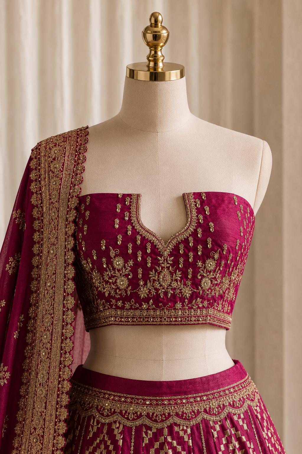 Terrific Banarasi Silk & Fuchsia Pink  Color Weaving Work Lehenga Choli