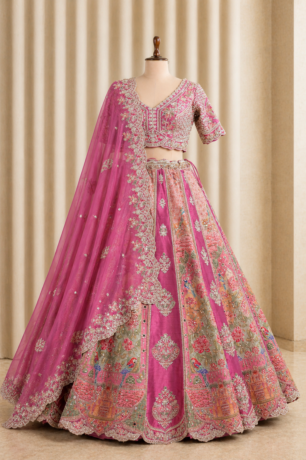 Surpassing Rani Color Banarasi Silk Lehenga Choli