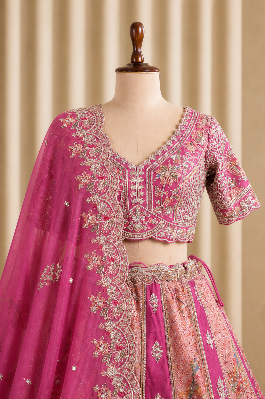 Surpassing Rani Color Banarasi Silk Lehenga Choli