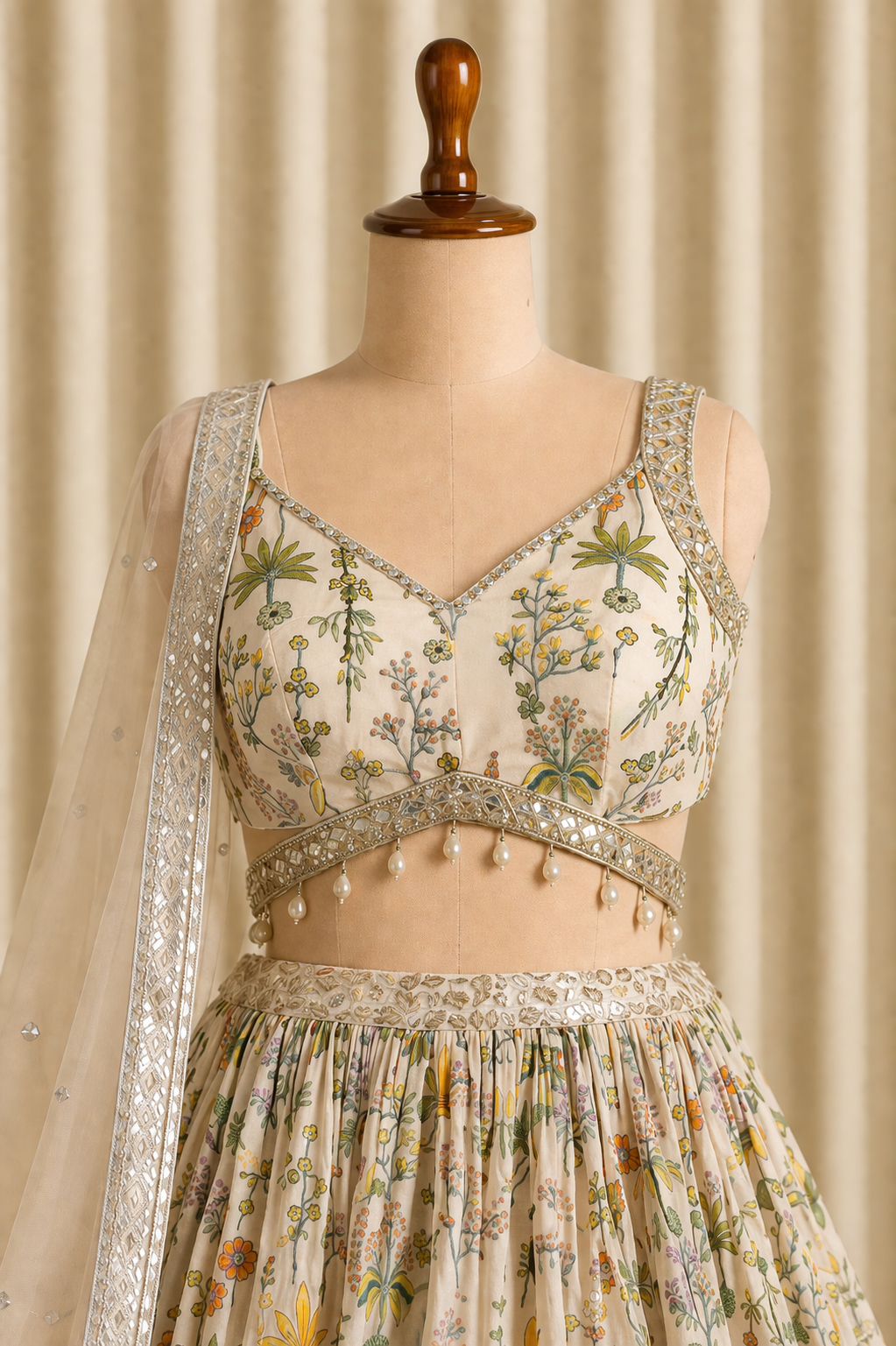 Stunning Georgette Printed Lehenga Choli With Heavy Border Work