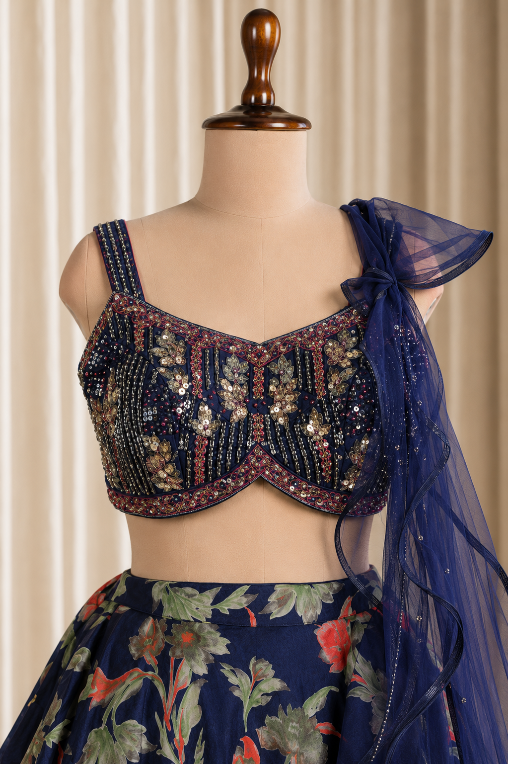 Gorgeous Designer Replica Printed Lehenga