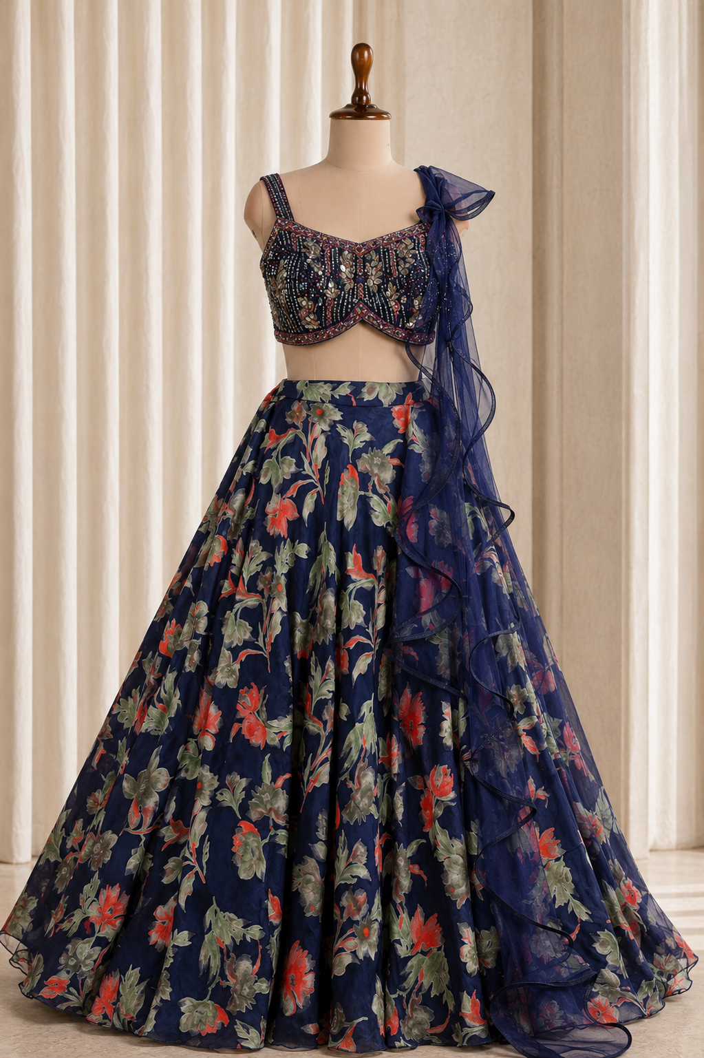 Gorgeous Designer Replica Printed Lehenga