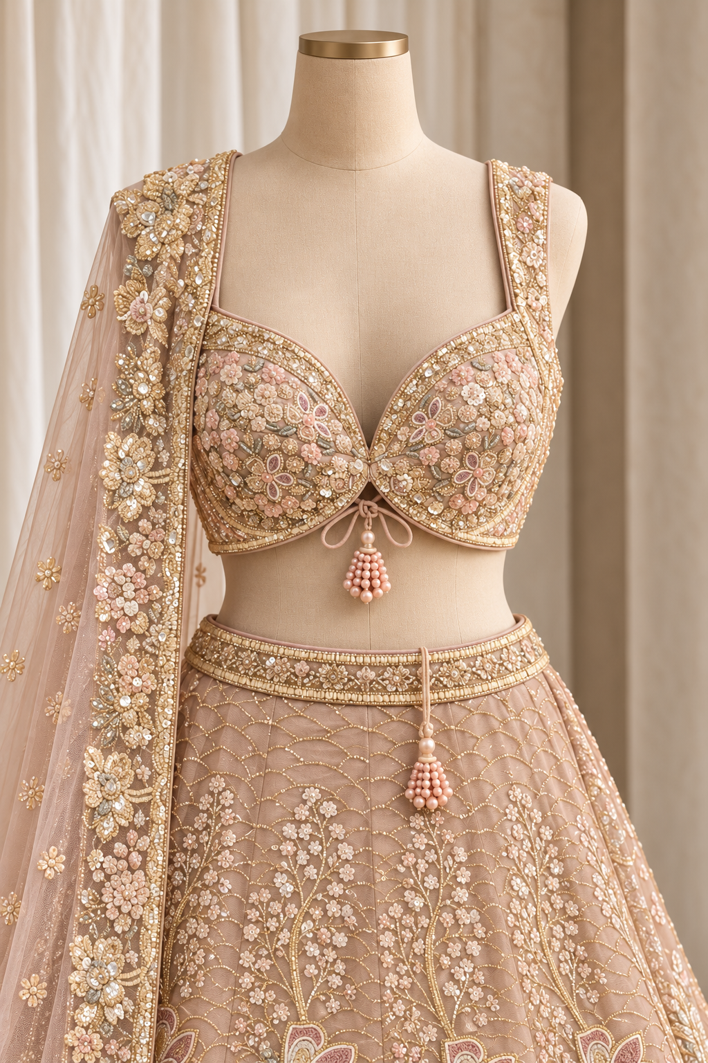 Incredible Soft Net Fabric and Pink Color With Sequins Work Lehenga Choli