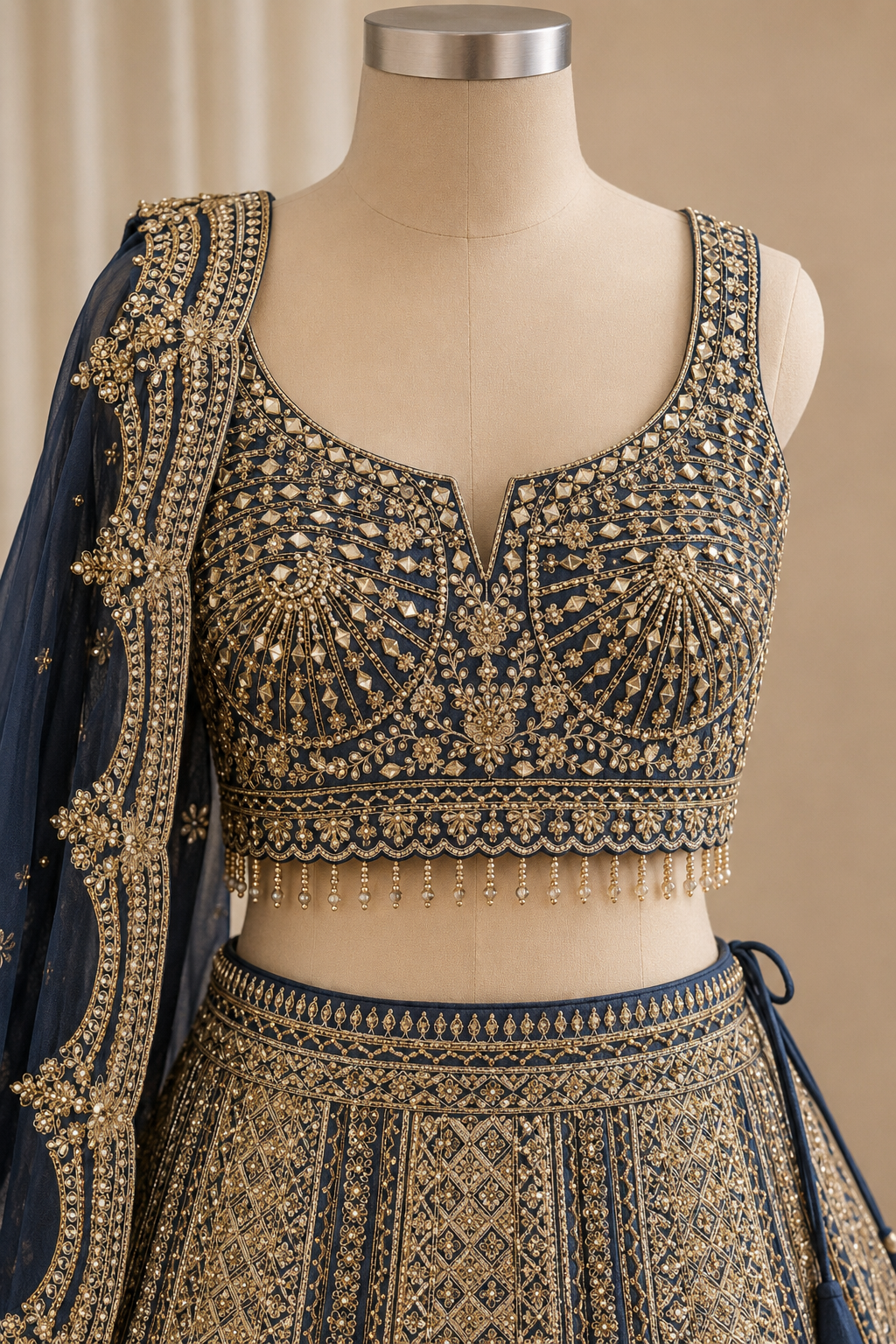 Lovely Weaving Work and Banarasi Silk Fabric Rama Green Color Lehenga Choli