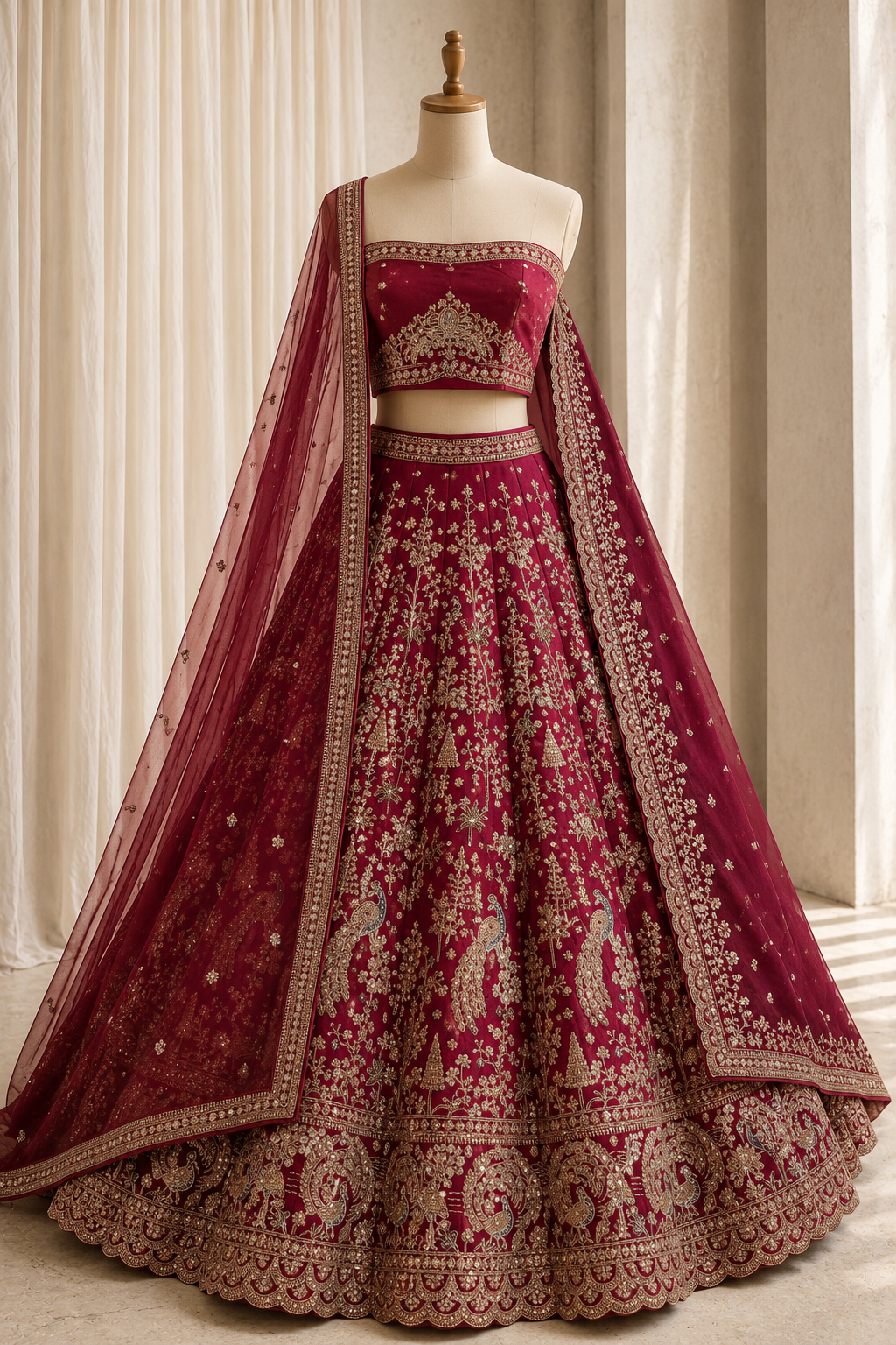 Marvelous Art Silk Fabric and Maroon Color With Sequins Work Lehenga Choli