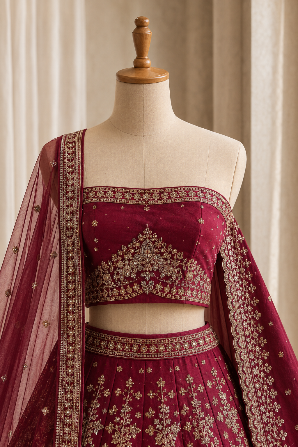 Marvelous Art Silk Fabric and Maroon Color With Sequins Work Lehenga Choli