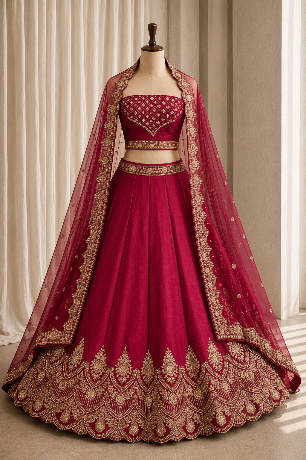 Regal Art Silk Fabric and Maroon Color With Zari Work Lehenga Choli