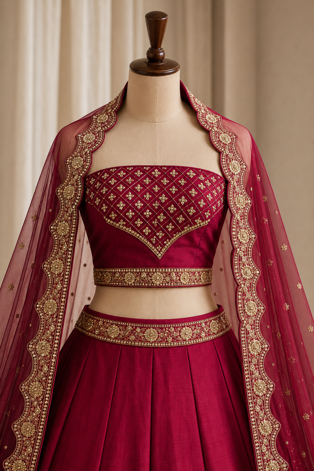 Regal Art Silk Fabric and Maroon Color With Zari Work Lehenga Choli