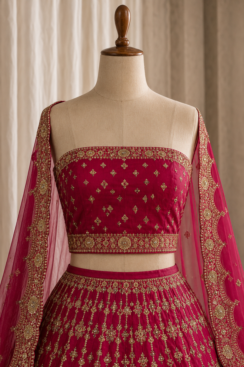 Wonderful Art Silk Fabric and Rani Color With Sequins Work Lehenga Choli