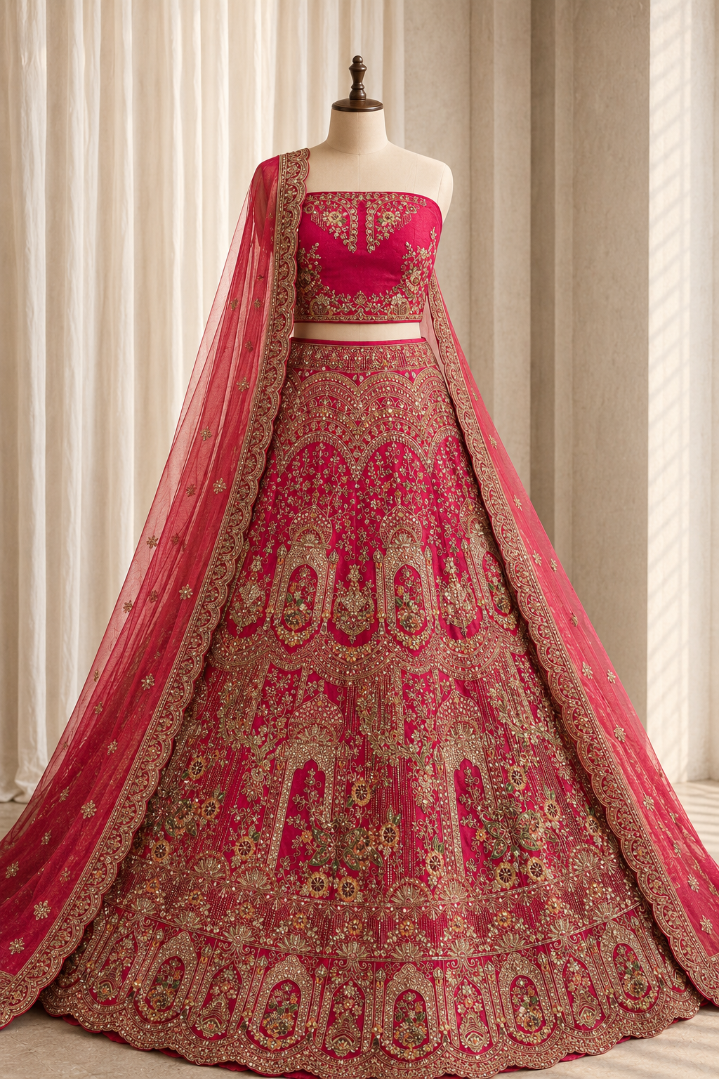 Perfect Art Silk Fabric and Rani Color With Sequins Work Lehenga Choli