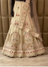 Raw Silk Cut Dana Wedding Designer Lehenga Choli - 3