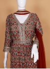 Exquisite Art Silk  Palazzo Designer Salwar Kameez - 3