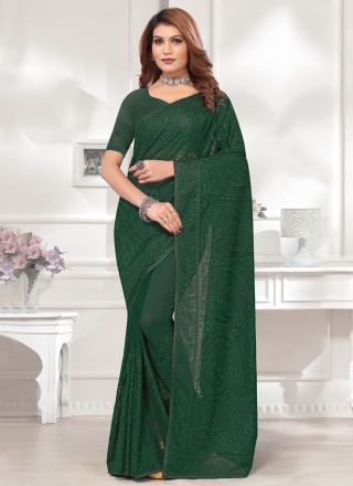 Adorning Georgette Party Classic Saree