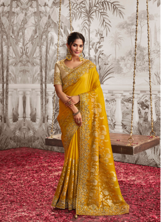 Art Banarasi Silk Ceremonial Designer Saree
