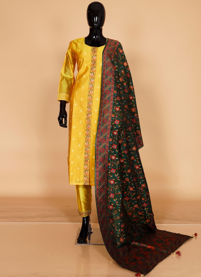 Art Banarasi Silk Pant Style Suit