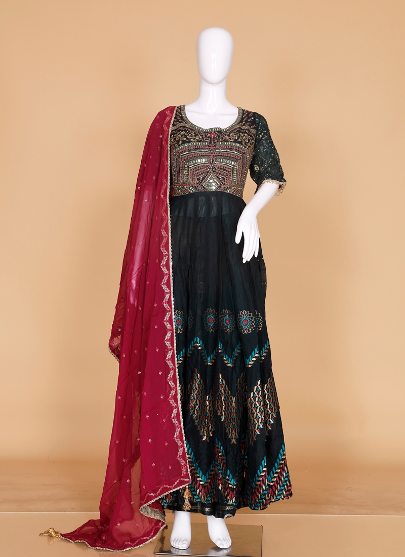 Art Silk Anarkali Suit