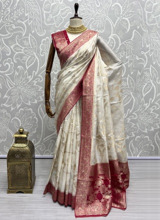 Aspiring Cream Saree