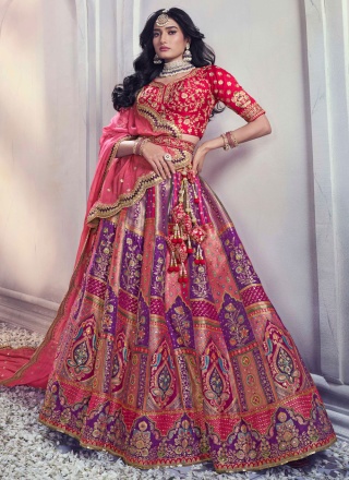 Astonishing Silk Resham Trendy Lehenga Choli