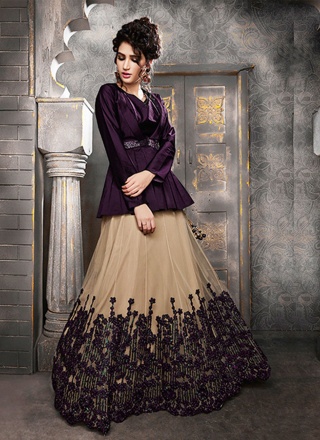 Astounding Embroidered Net Readymade Lehenga Choli