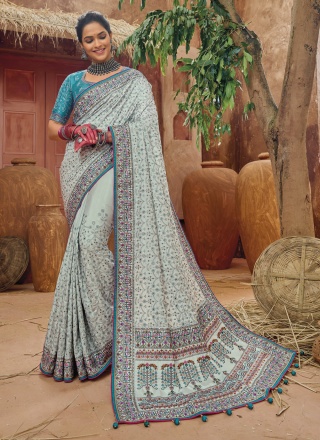 Attractive Diamond Reception Trendy Saree