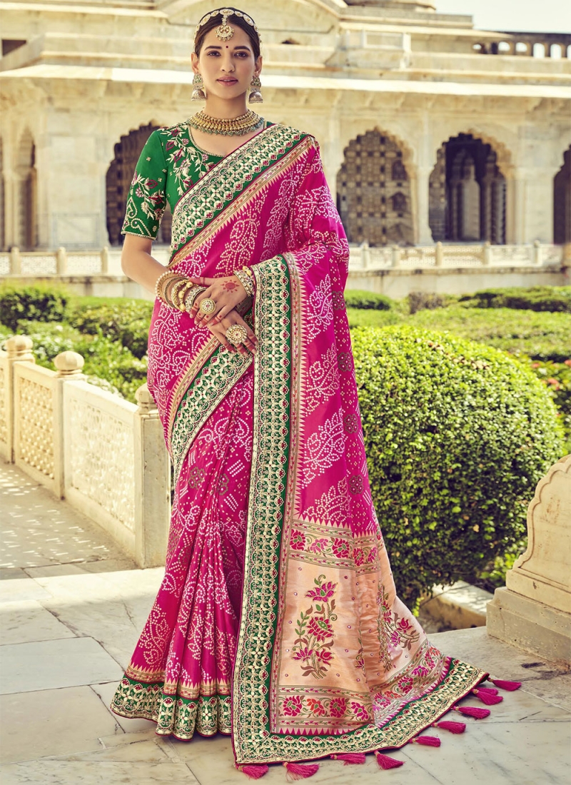 Auspicious Patola Silk  Handwork Traditional Designer Saree