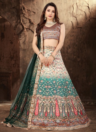 Auspicious Satin Designer Lehenga Choli