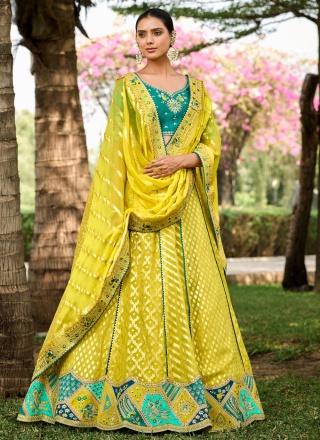 Auspicious Yellow Lehenga Choli