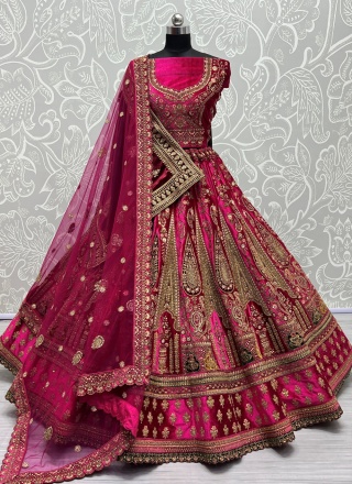 Baronial Rani Velvet A Line Lehenga Choli