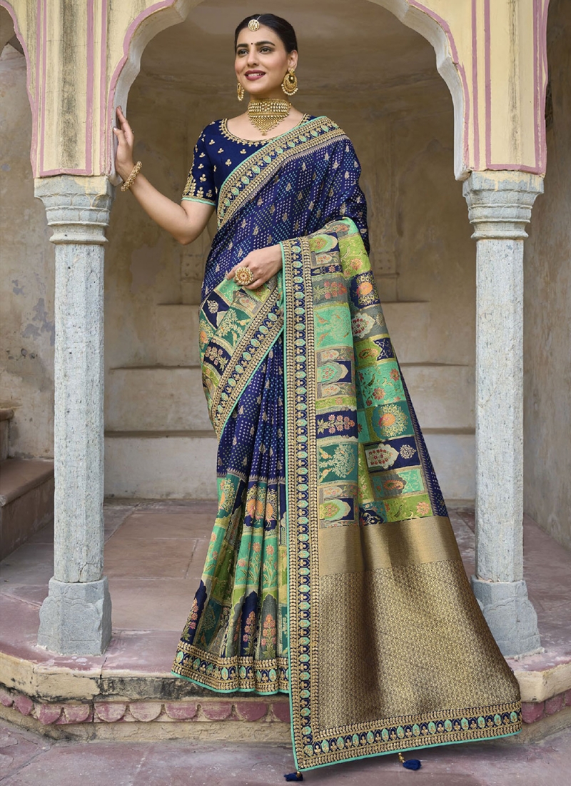 Beautiful Blue Lace Designer Saree