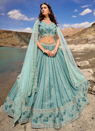 Beautiful Embroidered Pure Georgette Designer Lehenga Choli