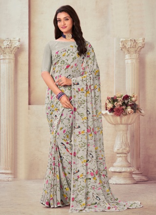 Best Georgette Stone Work Classic Saree