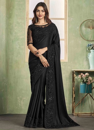 Black Border Classic Saree