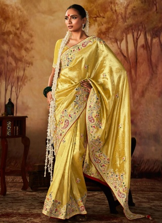 Blooming Kanjivaram Silk Wedding Classic Saree