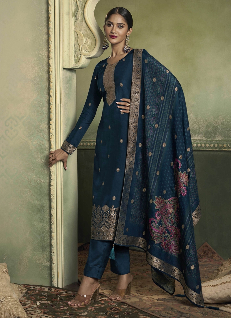 Blue Color Designer Salwar Suit