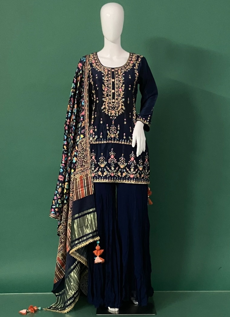 Brazen Faux Georgette Ceremonial Designer Salwar Suit