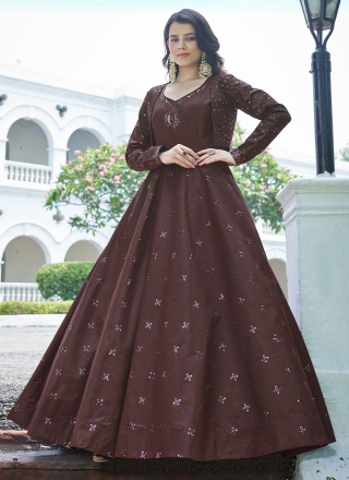 Brown Party Gown