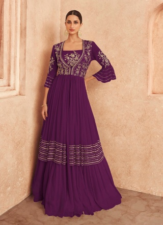 Chinon Trendy Gown in Purple
