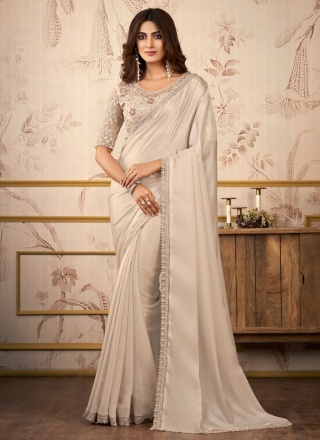 Contemporary Saree Border Organza in Cream