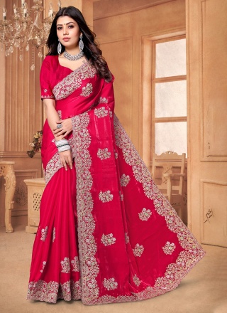 Crepe Silk Hot Pink Diamond Cl