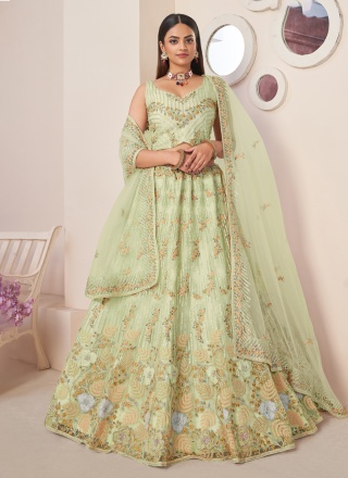 Dazzling Net Designer Lehenga Choli