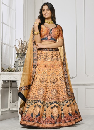 Deserving Swarovski Satin Silk Designer Lehenga Choli