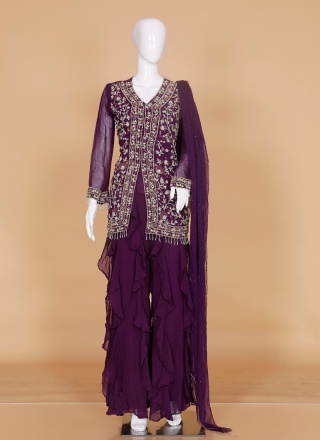 Designer Salwar Suit Faux Georgette