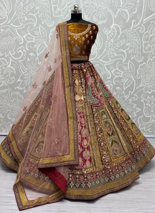 Desirable Multi Colour Fancy Trendy Lehenga Choli