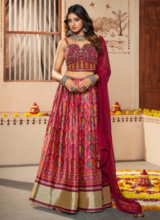 Dilettante Digital Print Reception Lehenga Choli