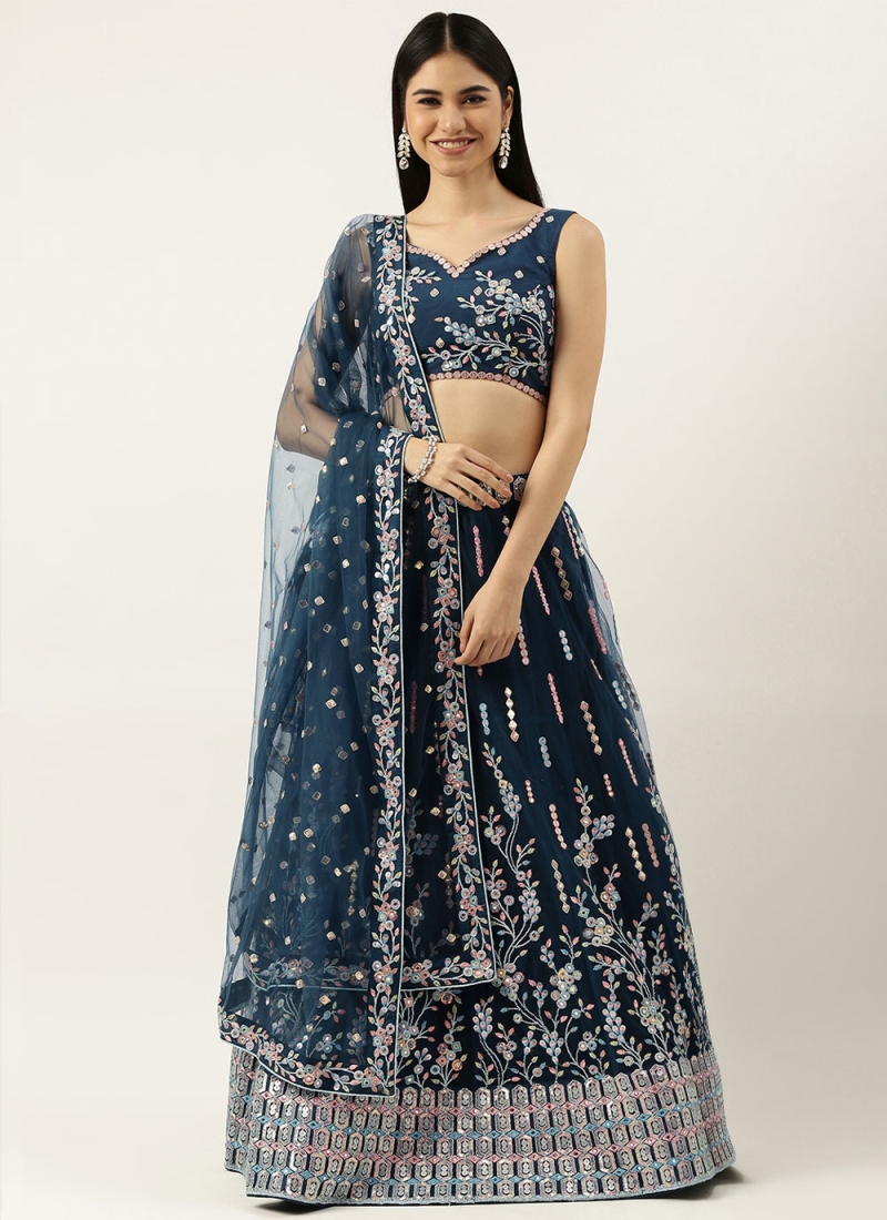 Dilettante Embroidered Net Lehenga Choli